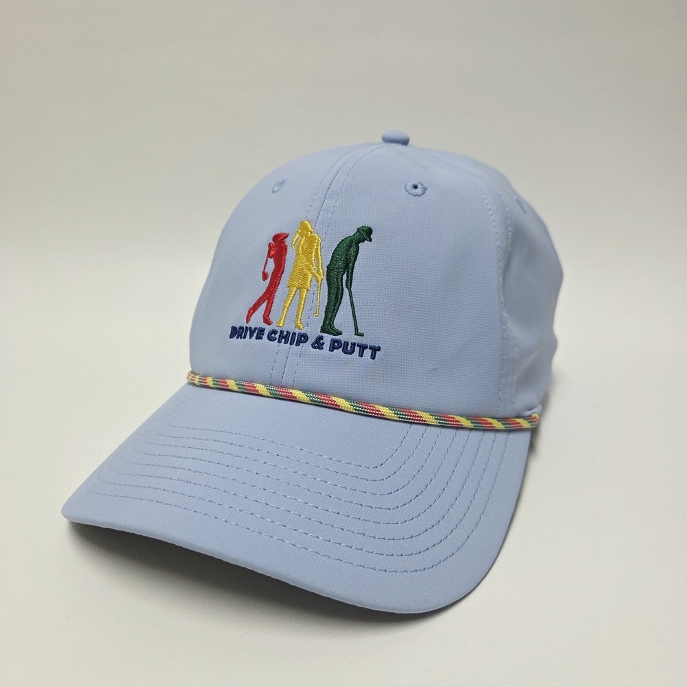 Drive Chip & Putt Masters Hat Adjustable Sky Blue Volunteer Golf Baseball Cap